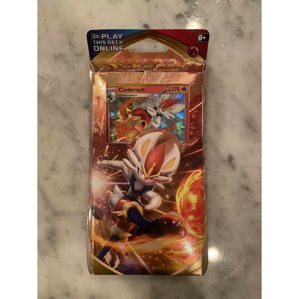 POKEMON Cinderace Cracked Ice Holo 36/202 Misprint Theme Deck ERROR RARE